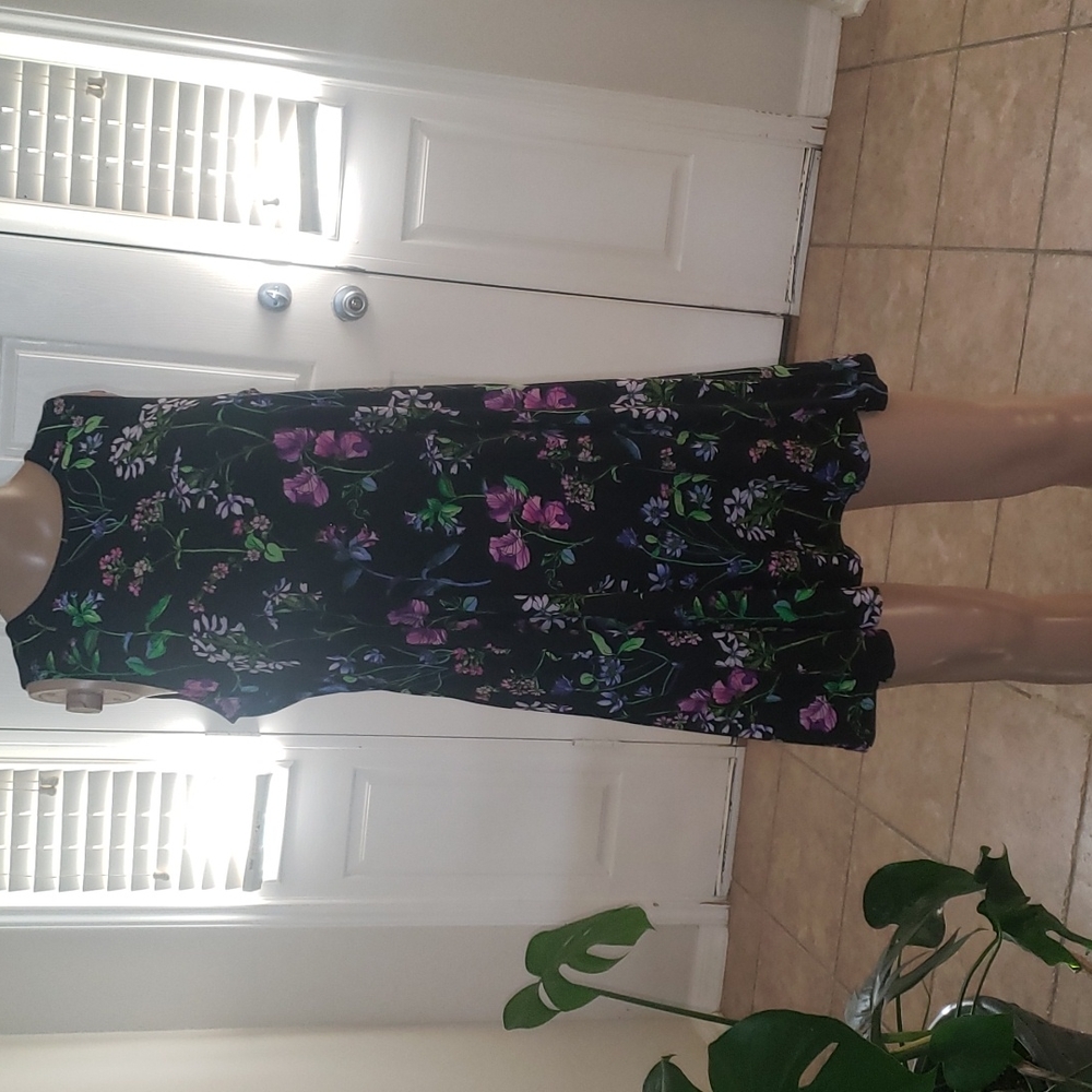 Tommy Hilfiger 6 distinctive botanical shift dress keyhole back
